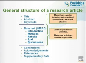 Struktur umum sebuah original research paper