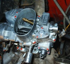 Karburator solex dengan bentuk air horn oval