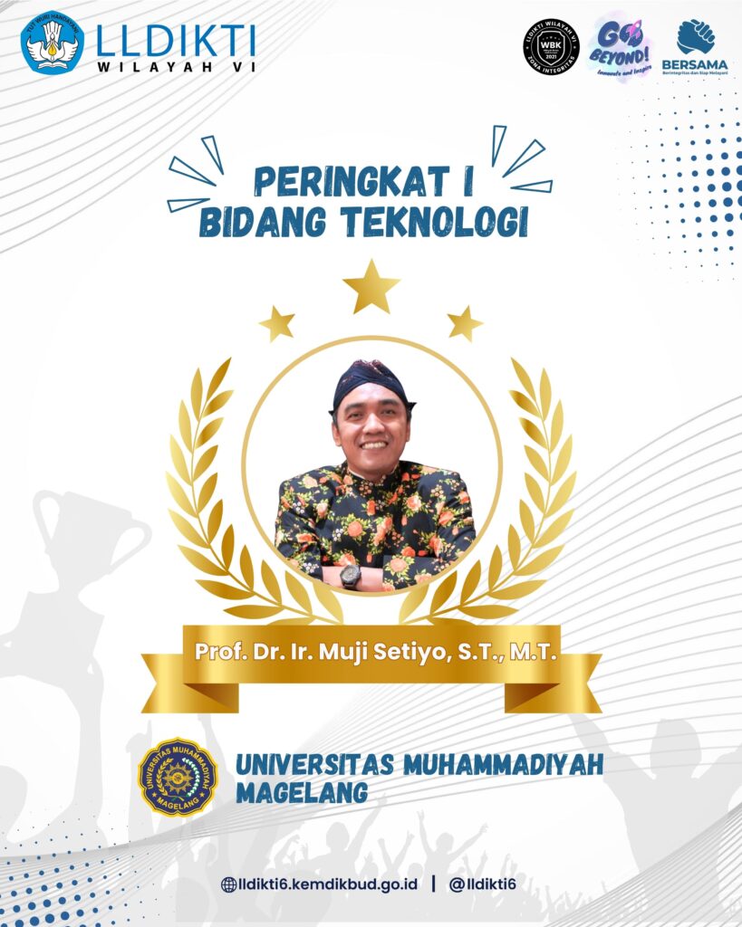 Muji Setiyo – Pemenang Academic Leader 2023 LLDikti Wilayah IV Jateng Bidang Teknologi