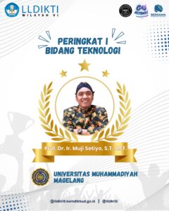 Muji Setiyo – Pemenang Academic Leader 2023 LLDikti Wilayah IV Jateng Bidang Teknologi